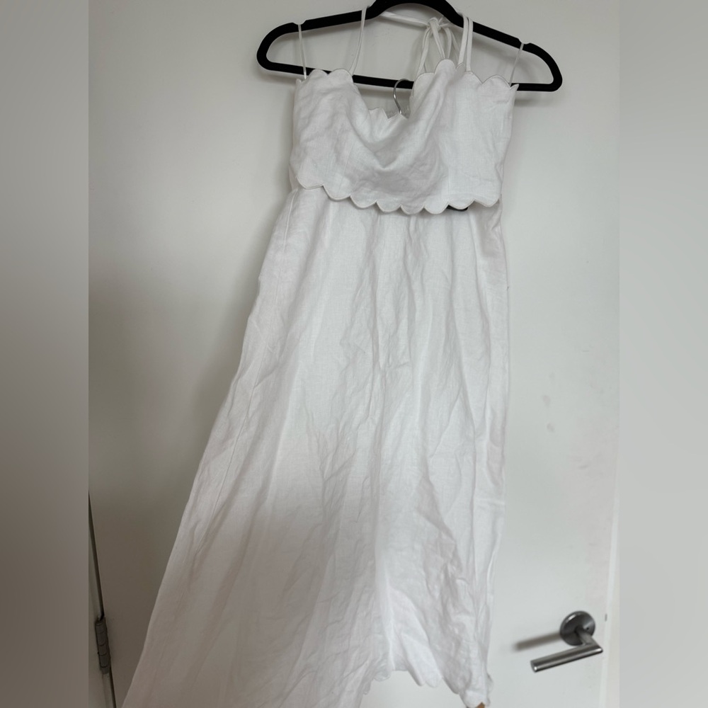 Reformation Yvonne Linen Two-Piece - White - Size 6 - Picture 2 of 4